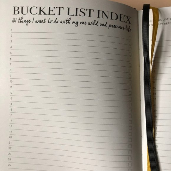 😃 Free With Any Purchase Bucket List Book Goal Setter Notebook Journal - Picture 4 of 10